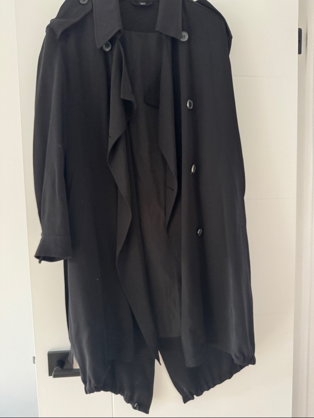 All Saints xs -Black Trench Coat
